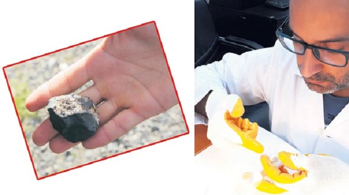 Antarktika Kıtasına Düşen Göktaşı İzmir'de İnceleniyor